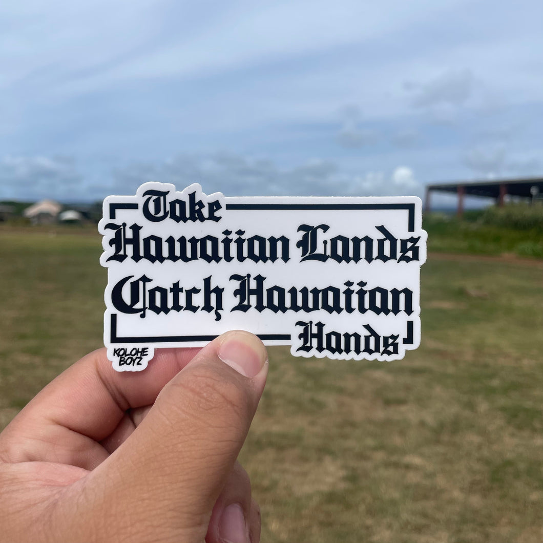 Catch Hawaiian Hands Sticker