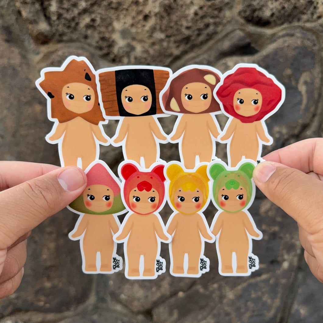 Hunneh Bebeh Stickers (Blind Bags - Snack Series)