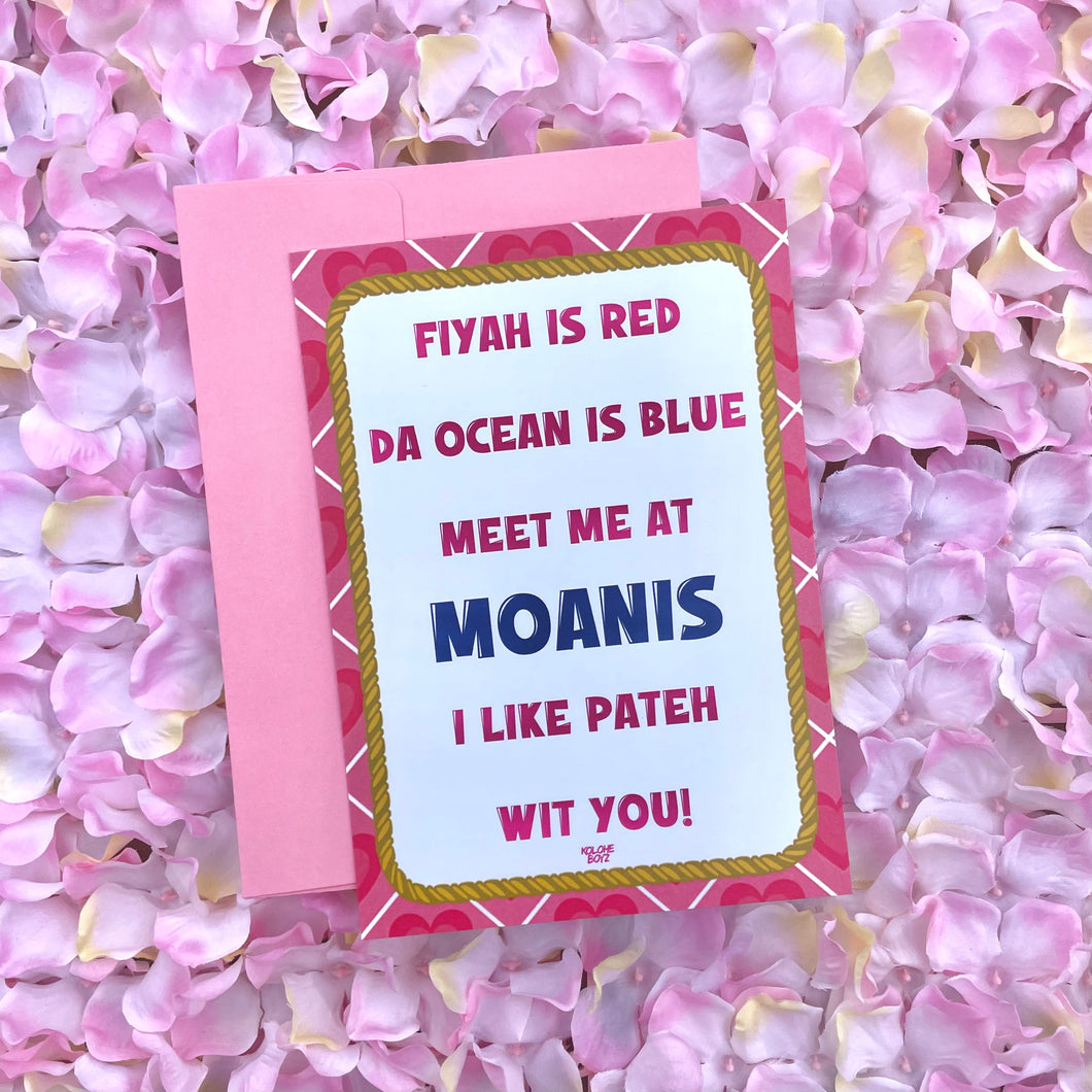 Meet Me At Moanis Valentines Card