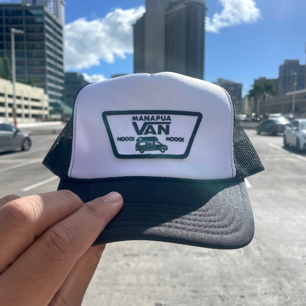 Manapua Van (Blk/Wht/Blk) Mesh Trucker Hat