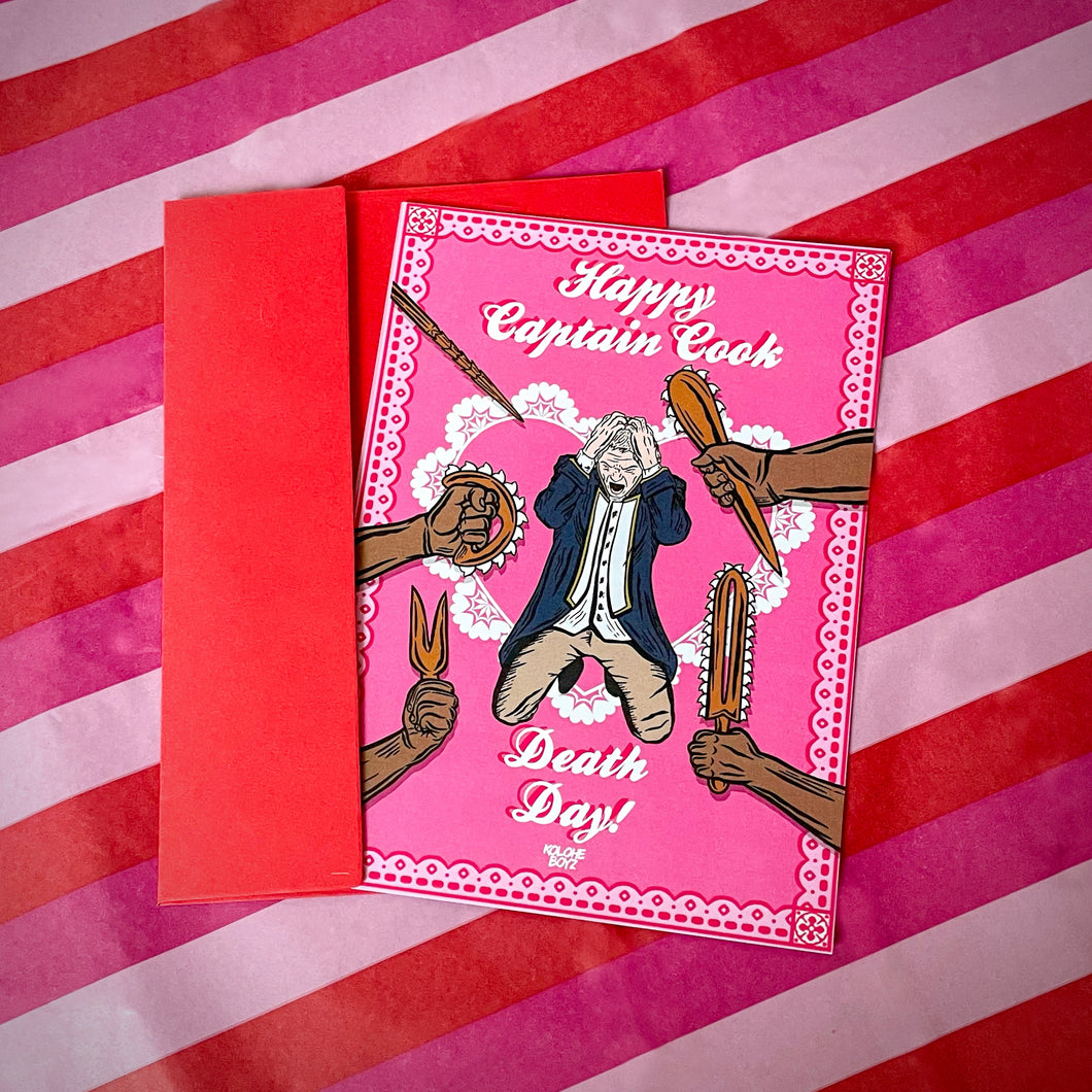 Captain Cook Valentines Card