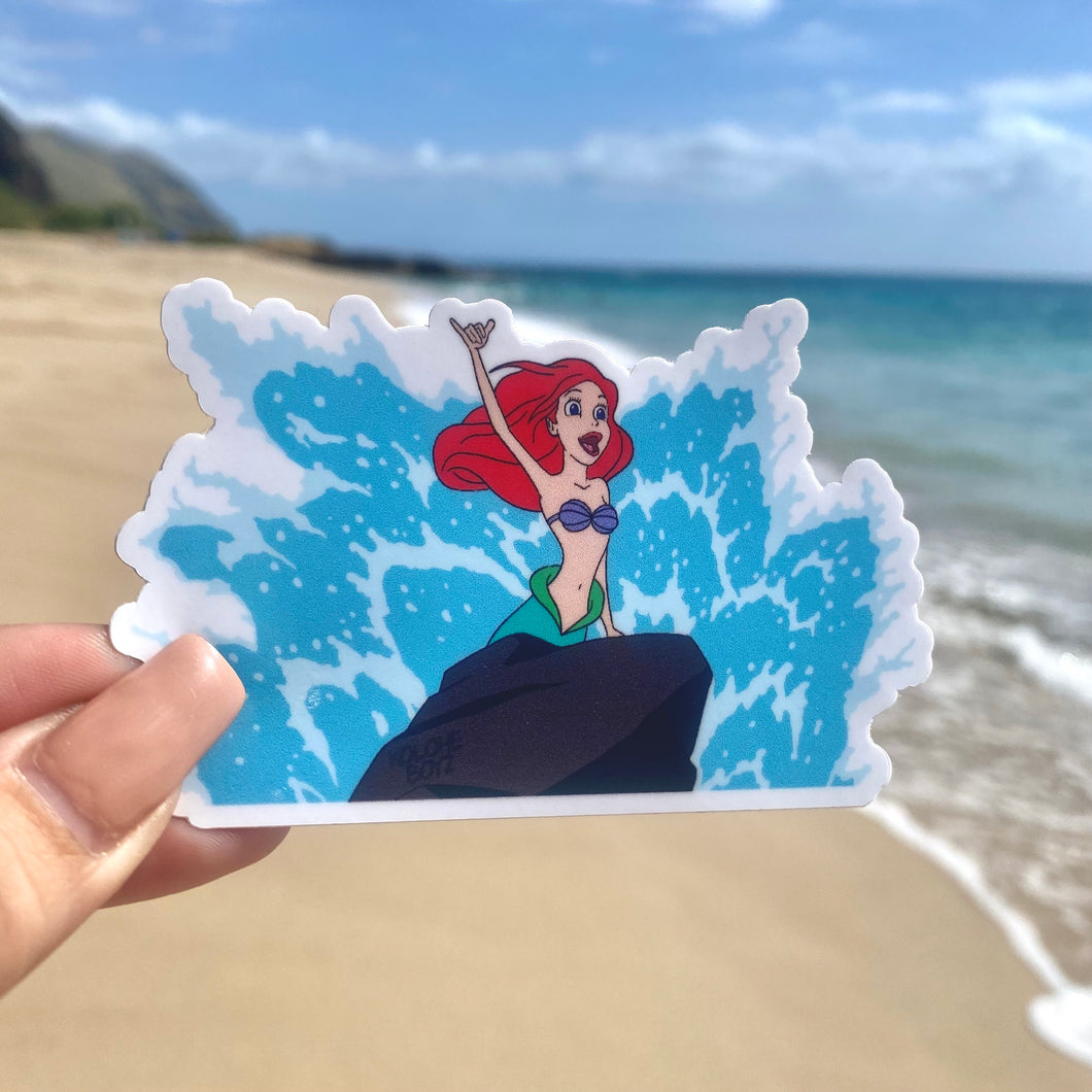 Shaka Mermaid Sticker
